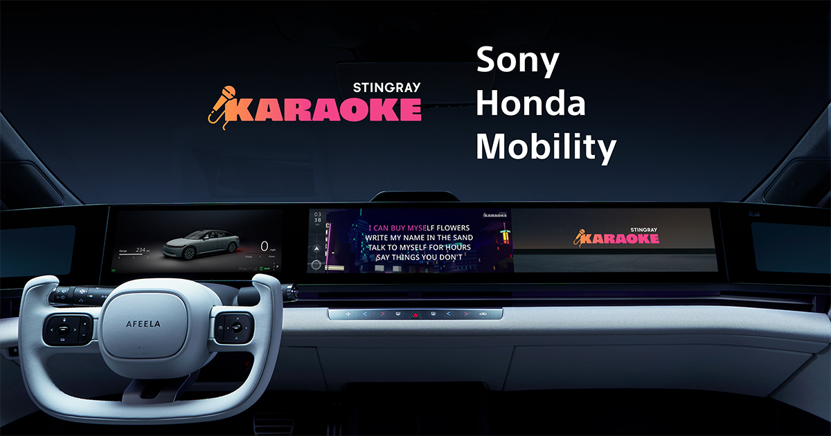 Stingray Karaoke is Coming to AFEELA Vehicles